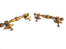 UpperDutch:Hooks and Hardware,Set of 2 Antique Brass Cabinet Pulls, Piano handles, Antique Door Knobs, Copper Door Handles, Hardware, Drawer Handles.