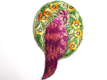 UpperDutch:Sewing Supplies,Bird Applique  1930s Vintage Embroidered Bird  applique, patch. Vintage patch, sewing supply.