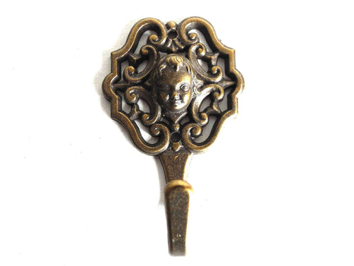 UpperDutch:Hooks and Hardware,1 (ONE) Cherub Coat Hook, Wall hook, Antique Cherub, Angel Wall hook, Hanger, kitchen hook, towel hook.