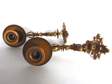 UpperDutch:Candelabras,Piano Sconses Set of 2 Massive Antique Solid Brass Victorian Piano Candelabra,  piano candle holder, Wall sconce.