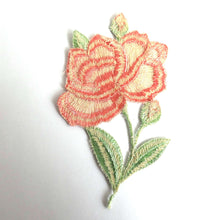 UpperDutch:Sewing Supplies,Antique Flower Applique, 1930s  embroidered applique. Vintage floral patch, sewing supply.