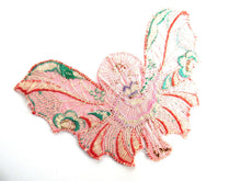 UpperDutch:Sewing Supplies,Applique fairy, butterfly applique, 1930s vintage embroidered applique. Vintage patch, sewing supply.