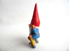 UpperDutch:Gnomes,1 (ONE) Gnome figurine, Gnome after a design by Rien Poortvliet, Brb Gnome, David the Gnome, miniature gnome with ax. Lumberjack