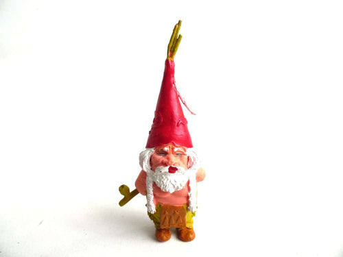 UpperDutch:Gnomes,1 (ONE) Gnome figurine, Gnome after a design by Rien Poortvliet,  Brb Gnome, David the Gnome.