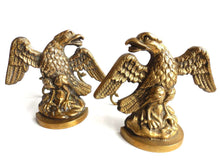 UpperDutch:Home and Decor,Pair of Antique Solid Brass Fire Place Andirons, Eagle Ornaments, Fire dogs, Fire Place Decor, Chenets, Eagles.