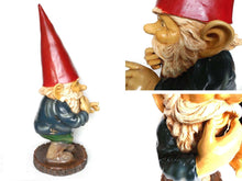 UpperDutch:Gnomes,30 INCH Garden gnome, Gnome Laughing after a design by Rien Poortvliet, David the Gnome, Childrens decor, el Gnomo. Gift.