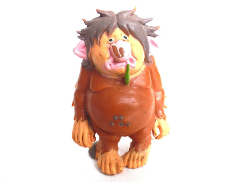 UpperDutch:Gnomes,Troll, Vintage BRB Troll, 1980s, David the Gnome, figurine. (Goblin, Gremlin, Hob, Imp, Gnome, Hobgoblin, Elf, Pixy).