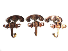 UpperDutch:,Set of 3 pcs Solid Brass Ornate Wall hook, Coat hook, Victorian Style hook made in Italy, Coat rack supply, storage supply.