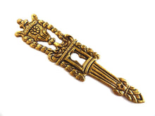 UpperDutch:Hooks and Hardware,1 (ONE) Antique Keyhole cover, escutcheon, Ornate brass keyhole frame, Victorian style.