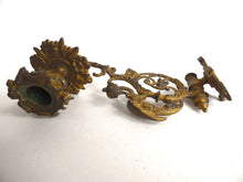 UpperDutch:Candelabras,Piano Sconses  Pair Antique Solid Brass Victorian Piano Candelabra  piano candle holder, candle wall sconce.