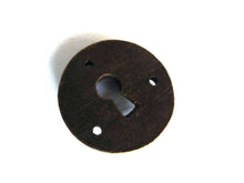 UpperDutch:Hooks and Hardware,Brass Keyhole cover, Solid brass Key Hole Frame.