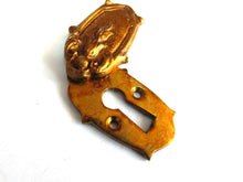 UpperDutch:Hooks and Hardware,Keyhole Cover - Solid Brass Keyhole plate - cover - escutcheon plate - swivel key hole frame,  Embellishments.