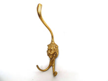UpperDutch:Hooks and Hardware,Lion hook Solid Brass Lion Head Wall hook / Coat hooks. Decorative animal storage solution, coat hangers. Ornate wall fixtures.