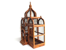 UpperDutch:Birdcage,Bird Cage, Antique Wooden Bird Cage, Antique French Home Decor, Antique Bird Cage.