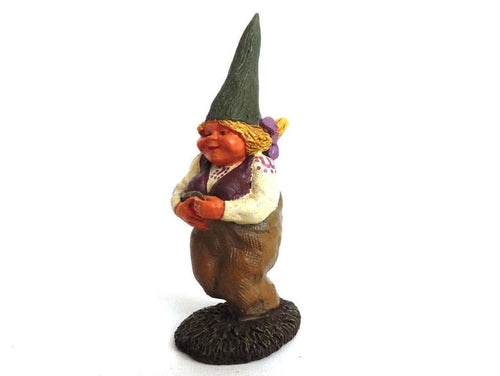 UpperDutch:Gnomes,Gnome figurine, Mimi, Klaus Wickl 1993, Enesco, Rien Poortvliet, Miniature collectible gnomes.