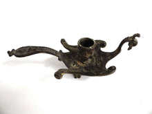 UpperDutch:Candelabras,Candle holder Dragon. Vintage Brass plated Dragon Candle Holder. Griffin candle holder.