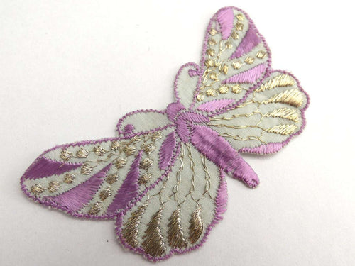 UpperDutch:Sewing Supplies,Butterfly applique, 1930s vintage embroidered applique. Vintage patch, sewing supply. Applique, Crazy quilt.