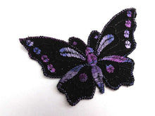 UpperDutch:Sewing Supplies,Butterfly applique, 1930s vintage embroidered applique. Vintage patch, sewing supply. Applique, Crazy quilt.