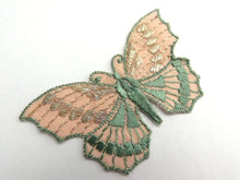 UpperDutch:Sewing Supplies,Butterfly applique, 1930s vintage embroidered applique. Vintage patch, sewing supply. Applique, Crazy quilt.