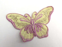UpperDutch:Sewing Supplies,Butterfly applique, 1930s vintage embroidered applique. Vintage patch, sewing supply. Applique, Crazy quilt.