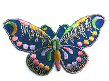 UpperDutch:Sewing Supplies,Applique, 1930s vintage embroidered butterfly applique. Vintage patch, sewing supply. Applique, Crazy quilt.