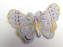 UpperDutch:Sewing Supplies,Applique, 1930s vintage embroidered butterfly applique. Vintage patch, sewing supply. Applique, Crazy quilt.