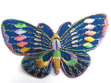 UpperDutch:Sewing Supplies,Applique, 1930s vintage embroidered butterfly applique. Vintage patch, sewing supply. Applique, Crazy quilt.