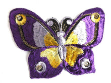 UpperDutch:Sewing Supplies,Applique, 1930s vintage embroidered butterfly applique. Vintage patch, sewing supply. Applique, Crazy quilt.