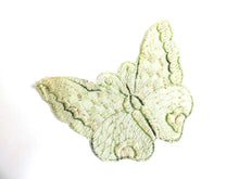 UpperDutch:Sewing Supplies,Butterfly 1930s vintage embroidered applique. Vintage patch, sewing supply. Applique, Crazy quilt.