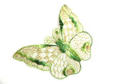 UpperDutch:Sewing Supplies,Butterfly 1930s vintage embroidered applique. Vintage patch, sewing supply. Applique, Crazy quilt.