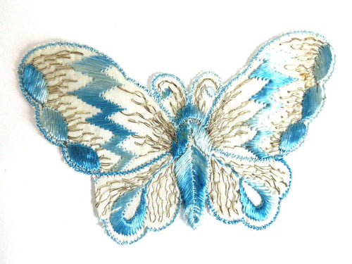 UpperDutch:Sewing Supplies,Butterfly Patch, 1930s vintage embroidered applique. Vintage patch, sewing supply. Applique, Crazy quilt.