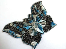 UpperDutch:Sewing Supplies,Antique applique Butterfly 1930s vintage embroidered applique. Vintage patch, sewing supply. Applique, Crazy quilt.