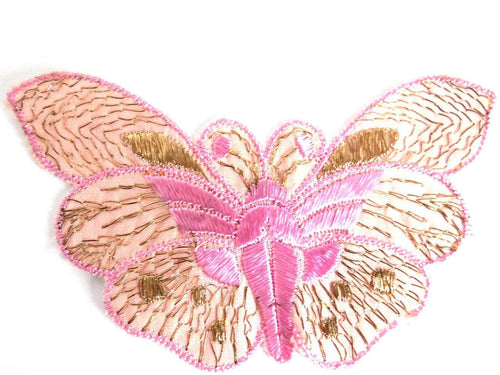 UpperDutch:Sewing Supplies,Butterfly Patch, 1930s vintage embroidered applique. Vintage patch, sewing supply. Applique, Crazy quilt.