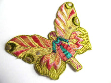 UpperDutch:Sewing Supplies,Fairy Applique butterfly applique, 1930s vintage embroidered applique. Vintage patch, sewing supply.