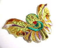 UpperDutch:Sewing Supplies,Applique fairy, butterfly applique, 1930s vintage embroidered applique. Vintage patch, sewing supply.