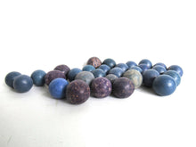 UpperDutch:Marbles,Marbles, Set of 30 Blue Antique Clay Marbles, Antique marbles.