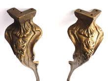 UpperDutch:Furniture,Table Legs. Set of 2 pcs Antique Brass Table Legs.  Antique decoration hardware for restoration or other projects.