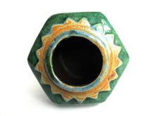 UpperDutch:Ginger Jar,Ginger Jar, Vintage Green Glazed Ginger Jar, Collectible pottery.