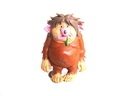UpperDutch:Gnomes,Troll, Vintage BRB Troll, 1980s, David the Gnome, figurine. (Goblin, Gremlin, Hob, Imp, Gnome, Hobgoblin, Elf, Pixy).