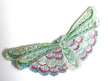 UpperDutch:Sewing Supplies,Butterfly applique 1930s vintage embroidered applique. Vintage patch, sewing supply Antique Applique, Crazy quilt.
