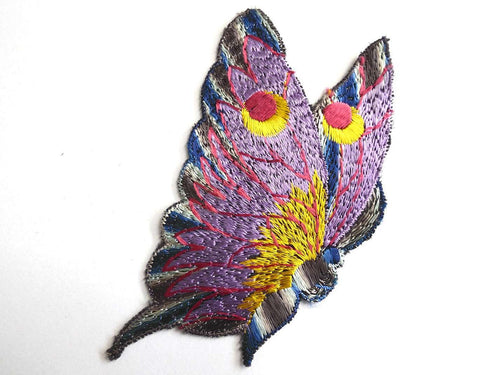 UpperDutch:Sewing Supplies,Authentic Antique Collectible Butterfly applique, 1930s  embroidered applique. Vintage patch, Applique, Crazy quilt.