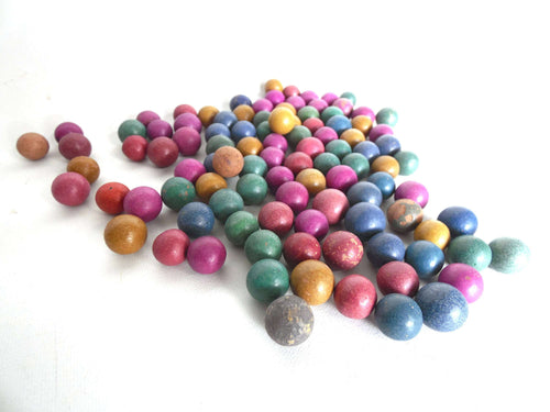 UpperDutch:Marbles,Marbles, Set of 100 Antique Clay Marbles, Antique marbles.