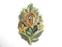 UpperDutch:Sewing Supplies,Flower Applique, 1930s vintage embroidered applique. Vintage floral patch, sewing supply.