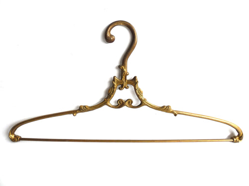 UpperDutch:Bride Hanger,1 (one) Brass Clothes Hanger, Clothes Hangers, Antique French Coat hanger, Wedding dress.