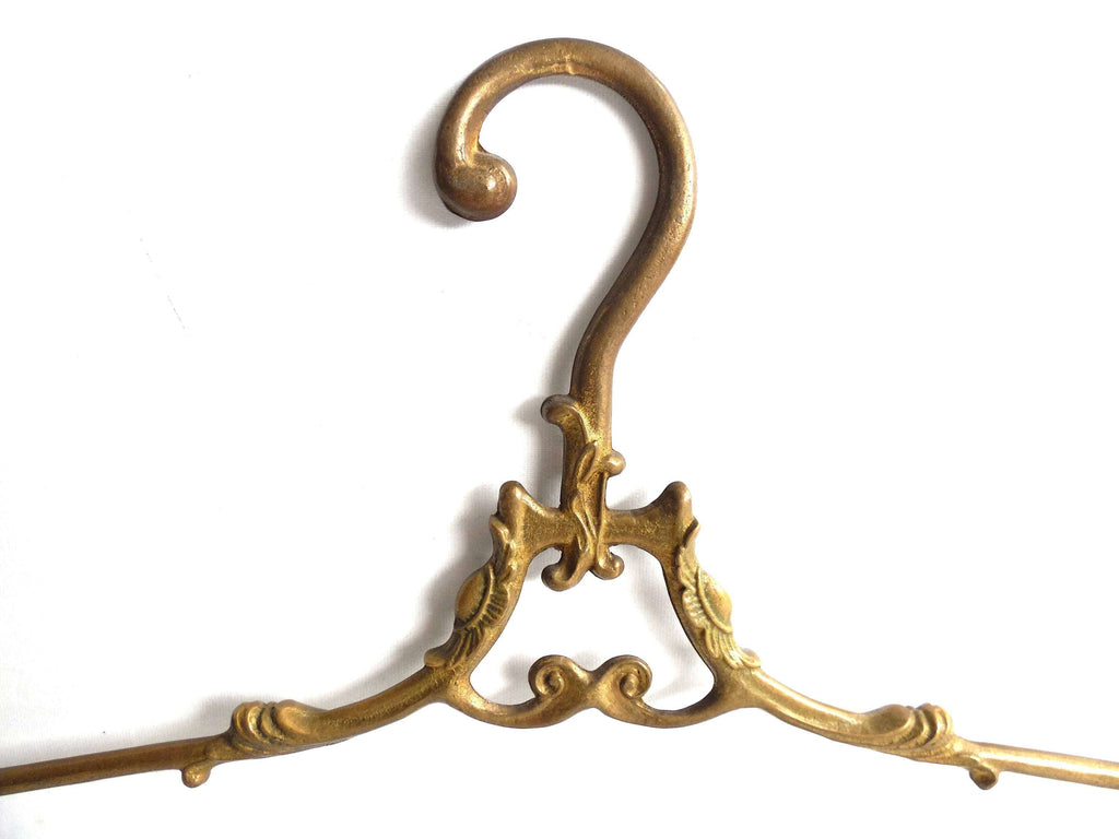 1 (one) Brass Clothes Hanger, Clothes Hangers, Antique French Coat han