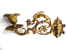UpperDutch:Candelabras,Piano Sconses  Pair Antique Solid Brass Victorian Piano Candelabra  piano candle holder, candle wall sconce.