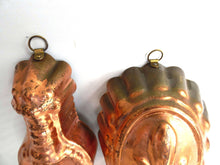 UpperDutch:,Set of 2 pcs Vintage Brass Molds, Vintage Copper Jelly Mold, Pudding mold. Kitchen Decor.