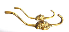 UpperDutch:Hooks and Hardware,Set of 2 pcs Lion hooks Solid Brass Lion Head Wall hook - Coat hooks. Decorative animal storage solution, coat hangers.