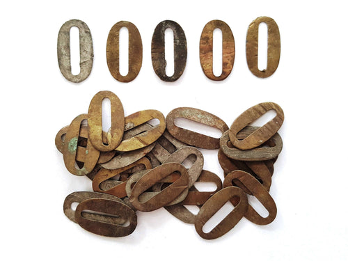 UpperDutch:Numbers,ONE Antique Zero, Number Null, Authentic Shabby Brass Number 0. Room number / Table number