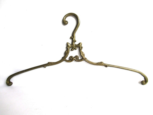 UpperDutch:Bride Hanger,1 (ONE) Brass Clothes Hanger, Clothes Hangers, Antique French Coat hanger, Wedding dress.